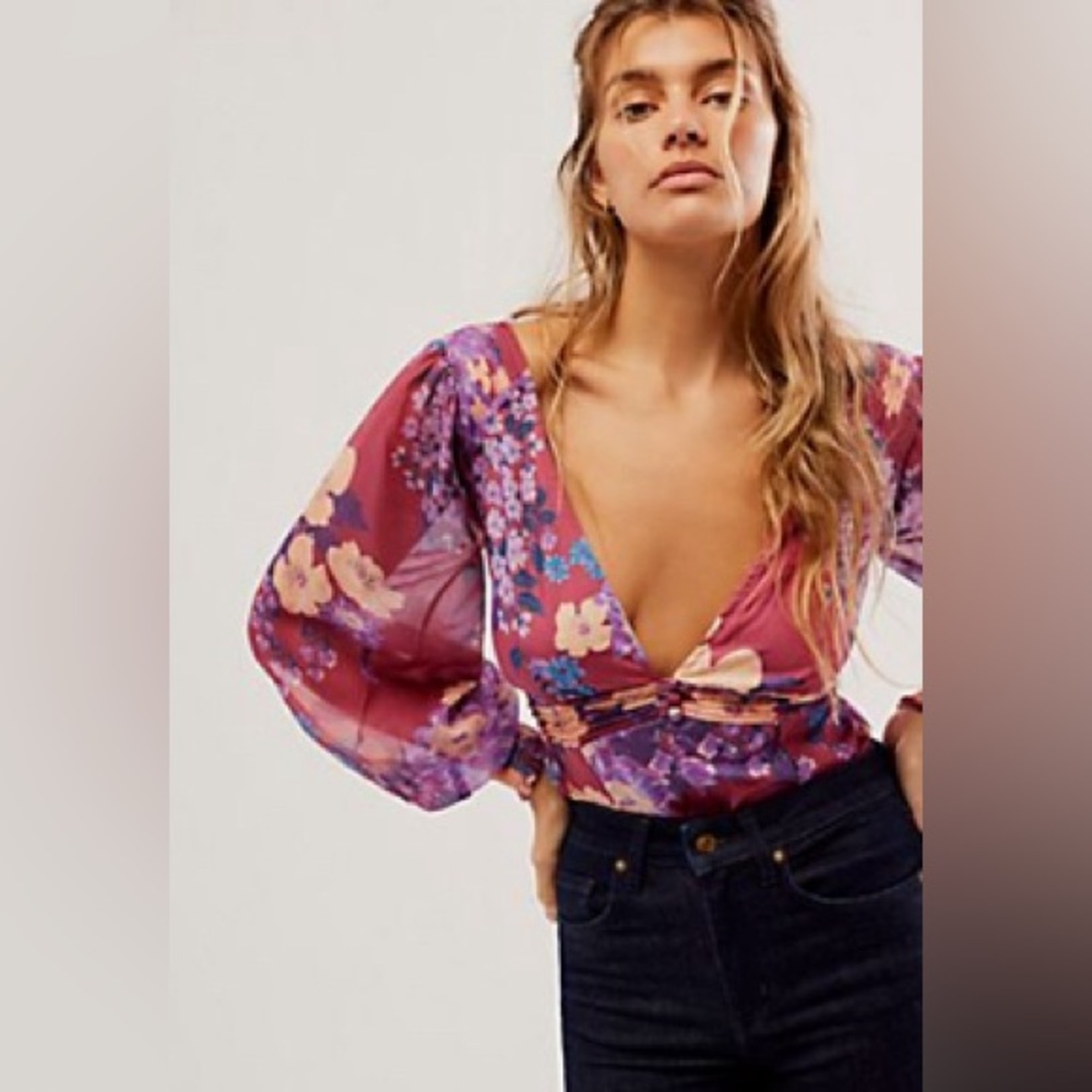 Free People Wanderlust Bodysuit NWT Sz XS